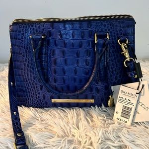 Brahmin Bag Anywhere Convertible Turkish Blue Melbourne Genuine Leather